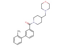 4-({1-[(2'-methyl-3-biphenylyl)carbonyl]-4-piperidinyl}methyl)morpholine