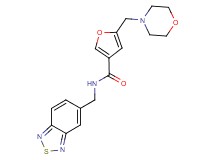 N-(2,1,3-benzothiadiazol-5-ylmethyl)-5-(morpholin-4-ylmethyl)-3-furamide