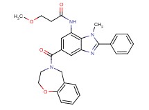 N-[5-(2,3-dihydro-1,4-benzoxazepin-4(5H)-ylcarbonyl)-1-methyl-2-phenyl-1H-benzimidazol-7-yl]-3-methoxypropanamide
