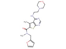N-(2-furylmethyl)-N,5-dimethyl-4-{[2-(4-morpholinyl)ethyl]amino}thieno[2,3-d]pyrimidine-6-carboxamide