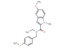 N-ethyl-5-methoxy-1-methyl-N-[4-(methylthio)benzyl]-1H-indole-2-carboxamide