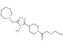 1-({5-[1-(ethoxyacetyl)piperidin-4-yl]-4-methyl-4H-1,2,4-triazol-3-yl}methyl)azepane