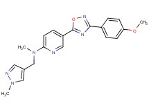 5-[3-(4-methoxyphenyl)-1,2,4-oxadiazol-5-yl]-N-methyl-N-[(1-methyl-1H-pyrazol-4-yl)methyl]-2-pyridinamine