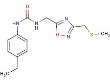 N-(4-ethylphenyl)-N'-({3-[(methylthio)methyl]-1,2,4-oxadiazol-5-yl}methyl)urea