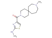 N-methyl-4-[(9-methyl-3,9-diazaspiro[5.6]dodec-3-yl)carbonyl]-1,3-thiazol-2-amine