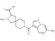 2-methyl-8-[(6-methylpyrazolo[1,5-a]pyrimidin-3-yl)carbonyl]-2,8-diazaspiro[4.5]decane-3-carboxylic acid