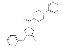 1-(2-pyridinylmethyl)-4-{[4-(3-pyridinyl)-1-piperazinyl]carbonyl}-2-pyrrolidinone