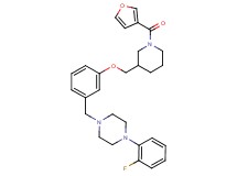 1-(2-fluorophenyl)-4-(3-{[1-(3-furoyl)-3-piperidinyl]methoxy}benzyl)piperazine