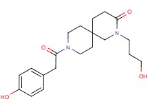 9-[(4-hydroxyphenyl)acetyl]-2-(3-hydroxypropyl)-2,9-diazaspiro[5.5]undecan-3-one