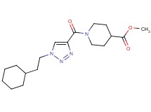 methyl 1-{[1-(2-cyclohexylethyl)-1H-1,2,3-triazol-4-yl]carbonyl}-4-piperidinecarboxylate