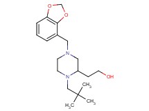 2-[4-(1,3-benzodioxol-4-ylmethyl)-1-(2,2-dimethylpropyl)-2-piperazinyl]ethanol