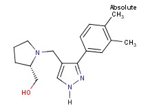 ((2S)-1-{[3-(3,4-dimethylphenyl)-1H-pyrazol-4-yl]methyl}-2-pyrrolidinyl)methanol