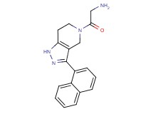2-[3-(1-naphthyl)-1,4,6,7-tetrahydro-5H-pyrazolo[4,3-c]pyridin-5-yl]-2-oxoethanamine