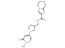 N-{[1-(1-methyl-6-oxo-1,6-dihydro-4-pyridazinyl)-3-pyrrolidinyl]methyl}-5,6,7,8-tetrahydroimidazo[1,2-a]pyrazine-2-carboxamide