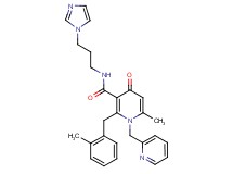 N-[3-(1H-imidazol-1-yl)propyl]-6-methyl-2-(2-methylbenzyl)-4-oxo-1-(2-pyridinylmethyl)-1,4-dihydro-3-pyridinecarboxamide
