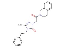 2-[2-(3,4-dihydro-2(1H)-isoquinolinyl)-2-oxoethyl]-5-methyl-4-(2-phenylethyl)-2,4-dihydro-3H-1,2,4-triazol-3-one