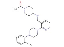 1-acetyl-N-({2-[4-(2-methylphenyl)-1-piperazinyl]-3-pyridinyl}methyl)-4-piperidinamine