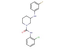 N-(2-chlorophenyl)-3-[(3-fluorophenyl)amino]-1-piperidinecarboxamide