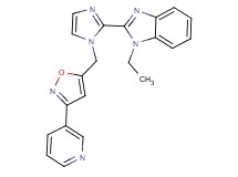 1-ethyl-2-{1-[(3-pyridin-3-ylisoxazol-5-yl)methyl]-1H-imidazol-2-yl}-1H-benzimidazole