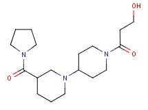 3-oxo-3-[3-(pyrrolidin-1-ylcarbonyl)-1,4'-bipiperidin-1'-yl]propan-1-ol
