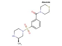 4-(3-{[(3R)-3-methylpiperazin-1-yl]sulfonyl}benzoyl)thiomorpholine