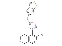 5-[5-(imidazo[2,1-b][1,3]thiazol-6-ylmethyl)-1,2,4-oxadiazol-3-yl]-6-methyl-1,2,3,4-tetrahydro-2,7-naphthyridine hydrochloride