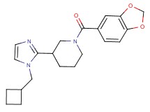 1-(1,3-benzodioxol-5-ylcarbonyl)-3-[1-(cyclobutylmethyl)-1H-imidazol-2-yl]piperidine