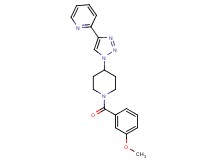 2-{1-[1-(3-methoxybenzoyl)piperidin-4-yl]-1H-1,2,3-triazol-4-yl}pyridine