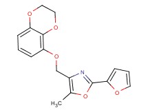 4-[(2,3-dihydro-1,4-benzodioxin-5-yloxy)methyl]-2-(2-furyl)-5-methyl-1,3-oxazole