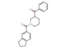 [1-(2,3-dihydro-1H-inden-5-ylcarbonyl)-3-piperidinyl](phenyl)methanone