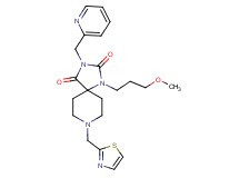1-(3-methoxypropyl)-3-(2-pyridinylmethyl)-8-(1,3-thiazol-2-ylmethyl)-1,3,8-triazaspiro[4.5]decane-2,4-dione