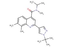 2-(1-tert-butyl-1H-pyrazol-4-yl)-N-isopropyl-N,7,8-trimethylquinoline-4-carboxamide