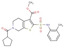 methyl 6-(cyclopentylcarbonyl)-2-{[(2-methylphenyl)amino]sulfonyl}-4,5,6,7-tetrahydrothieno[2,3-c]pyridine-3-carboxylate