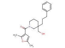 [1-(2,5-dimethyl-3-furoyl)-3-(3-phenylpropyl)-3-piperidinyl]methanol