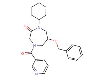 6-(benzyloxy)-1-cyclohexyl-4-(3-pyridinylcarbonyl)-1,4-diazepan-2-one