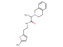 2-(3,4-dihydro-2(1H)-isoquinolinyl)-N-[2-(5-methyl-2-furyl)ethyl]propanamide