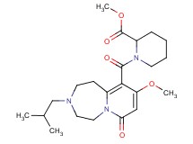 methyl 1-[(3-isobutyl-9-methoxy-7-oxo-1,2,3,4,5,7-hexahydropyrido[1,2-d][1,4]diazepin-10-yl)carbonyl]-2-piperidinecarboxylate