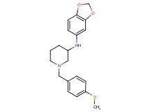 N-1,3-benzodioxol-5-yl-1-[4-(methylthio)benzyl]-3-piperidinamine