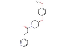 3-{3-[4-(4-methoxyphenoxy)-1-piperidinyl]-3-oxopropyl}pyridine
