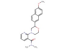 2-[2-(6-methoxy-2-naphthyl)morpholin-4-yl]-N,N-dimethylnicotinamide