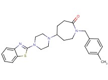 5-[4-(1,3-benzothiazol-2-yl)-1-piperazinyl]-1-(4-methylbenzyl)-2-azepanone