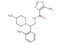 5-methyl-N-[2-(2-methylphenyl)-2-(4-methylpiperidin-1-yl)ethyl]-1,3-oxazole-4-carboxamide