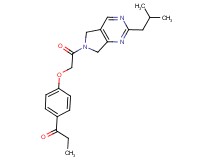 1-{4-[2-(2-isobutyl-5,7-dihydro-6H-pyrrolo[3,4-d]pyrimidin-6-yl)-2-oxoethoxy]phenyl}propan-1-one