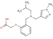 [2-({isobutyl[(1-methyl-1H-pyrazol-4-yl)methyl]amino}methyl)phenoxy]acetic acid