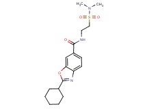 2-cyclohexyl-N-{2-[(dimethylamino)sulfonyl]ethyl}-1,3-benzoxazole-6-carboxamide