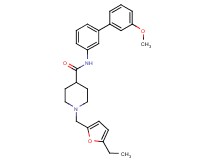 1-[(5-ethyl-2-furyl)methyl]-N-(3'-methoxy-3-biphenylyl)-4-piperidinecarboxamide