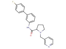 N-(4'-fluoro-3-biphenylyl)-1-(3-pyridinylmethyl)prolinamide