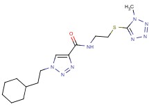 1-(2-cyclohexylethyl)-N-{2-[(1-methyl-1H-tetrazol-5-yl)thio]ethyl}-1H-1,2,3-triazole-4-carboxamide