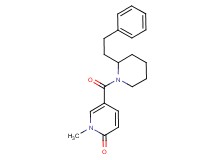 1-methyl-5-{[2-(2-phenylethyl)-1-piperidinyl]carbonyl}-2(1H)-pyridinone