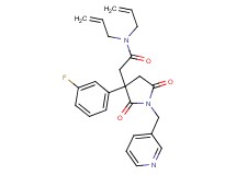 N,N-diallyl-2-[3-(3-fluorophenyl)-2,5-dioxo-1-(3-pyridinylmethyl)-3-pyrrolidinyl]acetamide